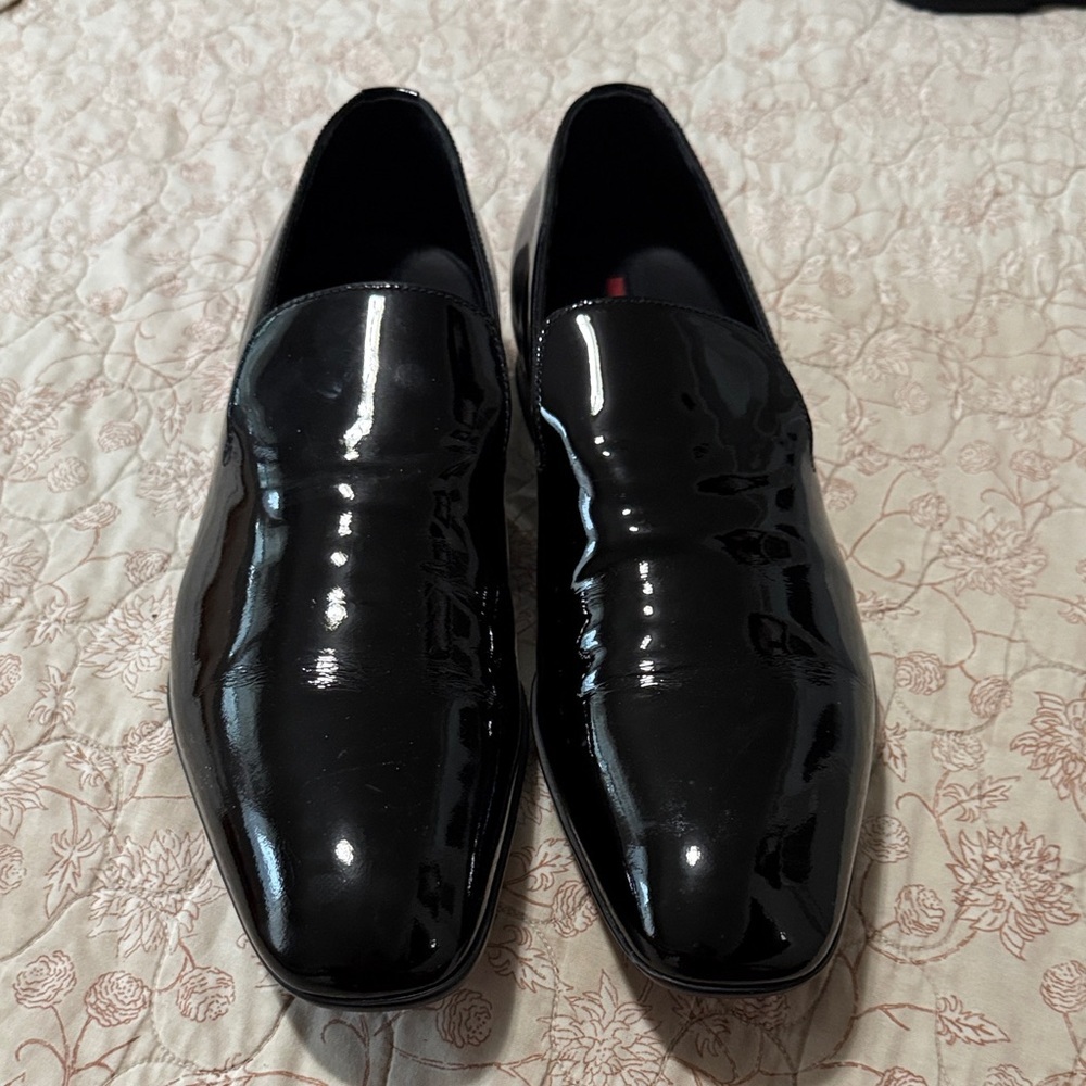 Prada Black Patent Leather Loafers - Picture 11 of 11
